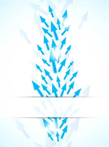 Fond abstrait avec des flèches bleues — Image vectorielle