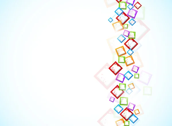 Fond avec des carrés colorés — Image vectorielle