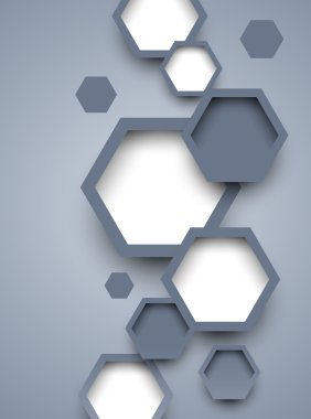 Abstract background with hexagons
