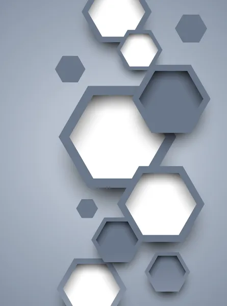 Fondo abstracto con hexágonos — Vector de stock