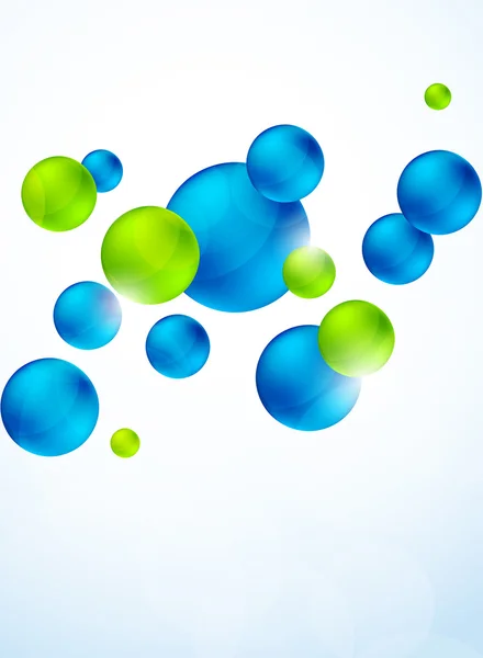 Abstract background with bubbles — Stock Vector