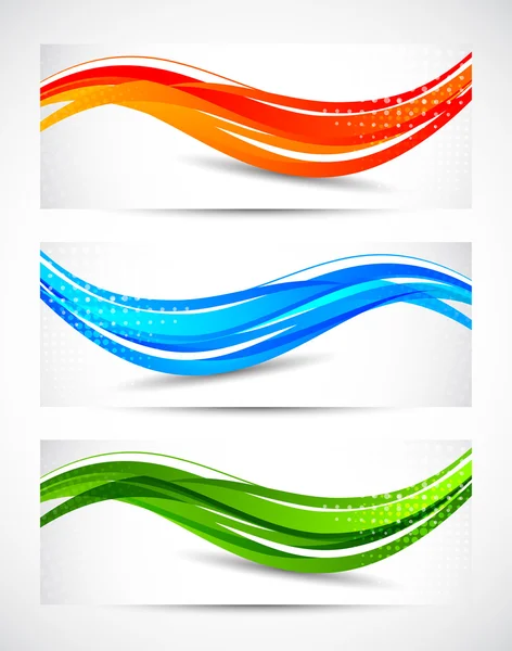 Verzameling abstracte banners — Stockvector