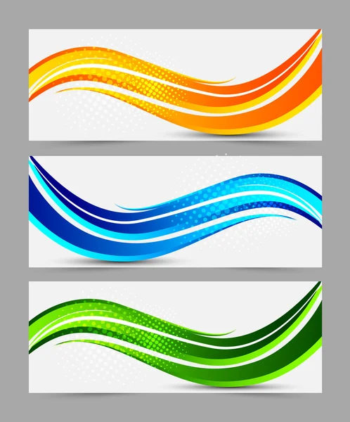 Conjunto de banners — Vetor de Stock