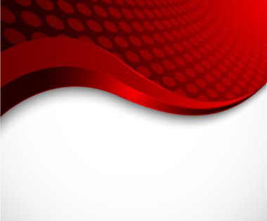 Abstract red wavy background clipart