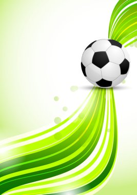 Yeşil zemin üzerinde futbol topu