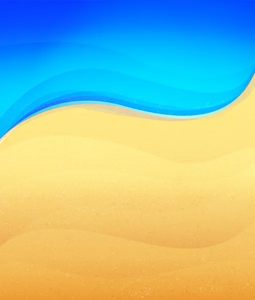 Пісок і море — стоковий вектор