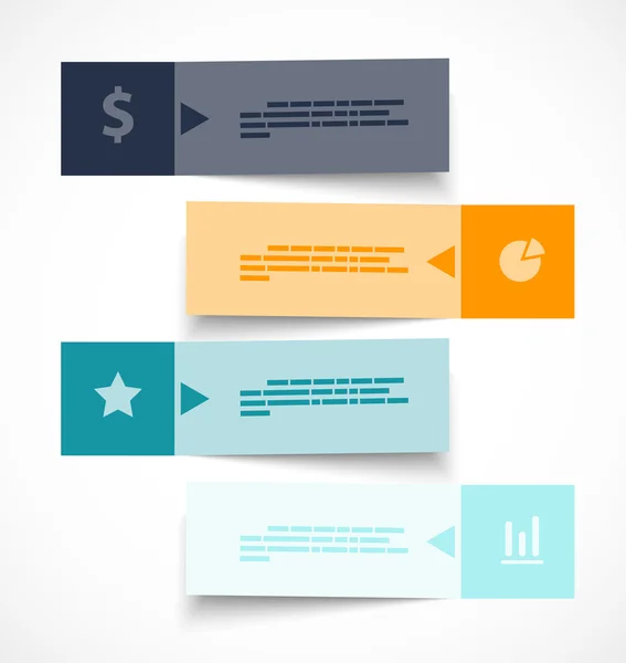 Conjunto de banners — Vector de stock