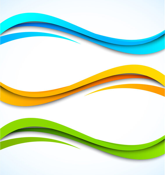 Набор волнистых баннеров