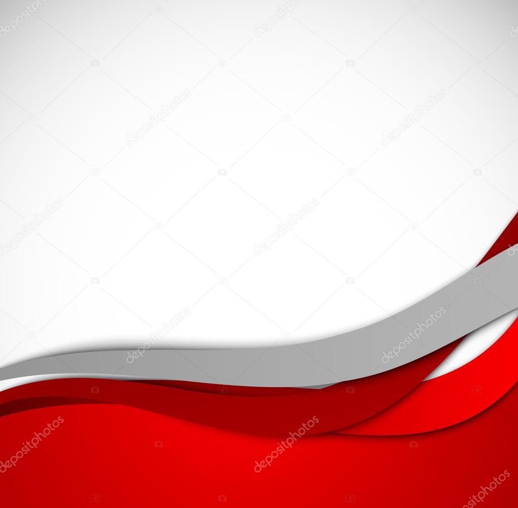 Red wavy background