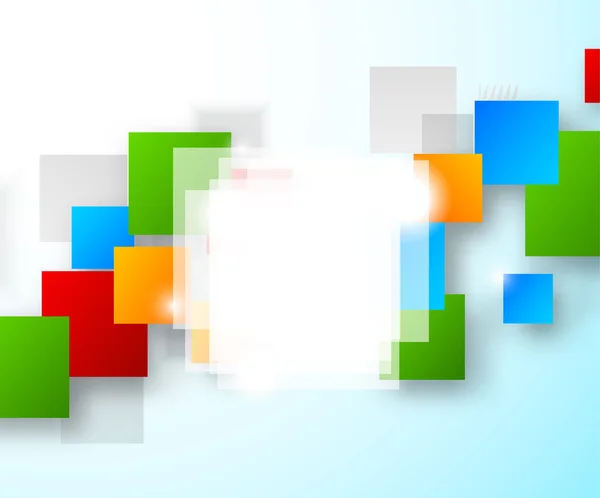Abstracte achtergrond met kleurrijke vierkanten — Stockvector