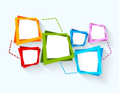 Renkli karelerle soyut arkaplan