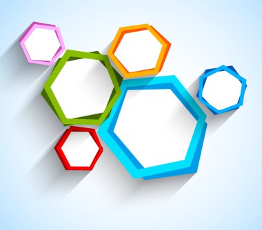 arka plan ile hexgons