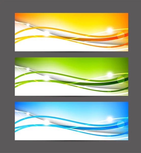 Set of colorful banners — Stock Vector