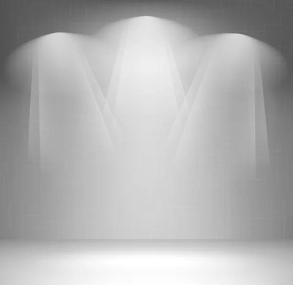 Wall with spotlight — Stock Vector