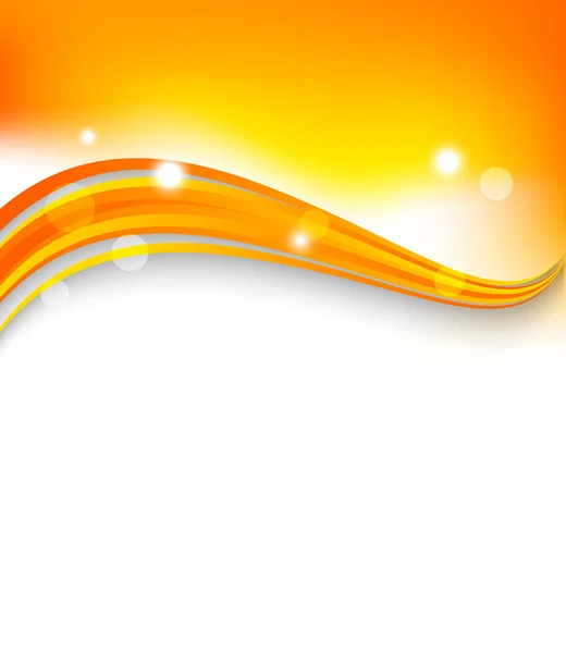 Abstrakte orange wellenförmige Hintergrund. — Stockvektor