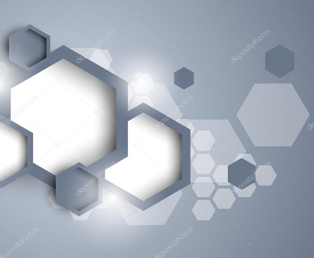Abstract background with hexagons