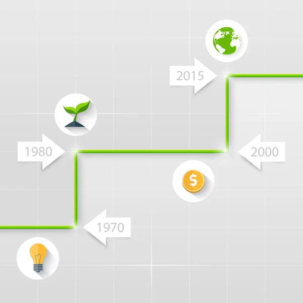 Timeline. Business concept — Stock Vector