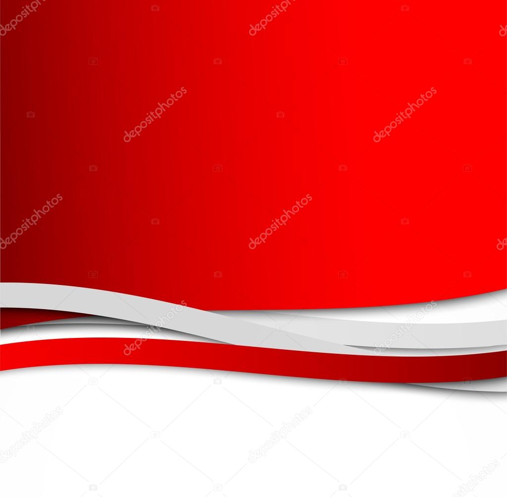 Abstract wavy red background