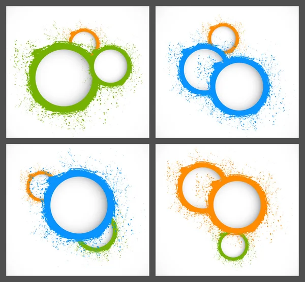 Abstract backgrounds with circles — Stock Vector