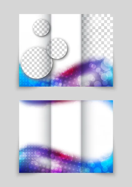 Brochure abstraite ondulée — Image vectorielle