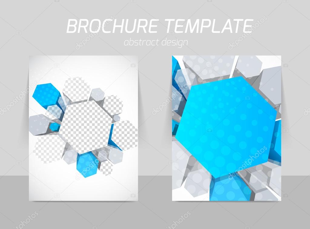 Hexagons flyer template