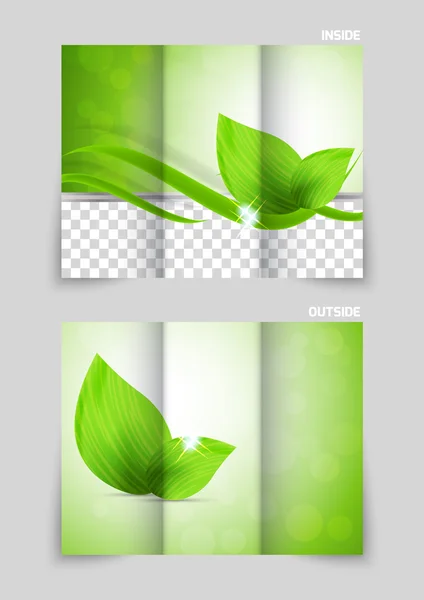 Folleto Tri Fold — Vector de stock