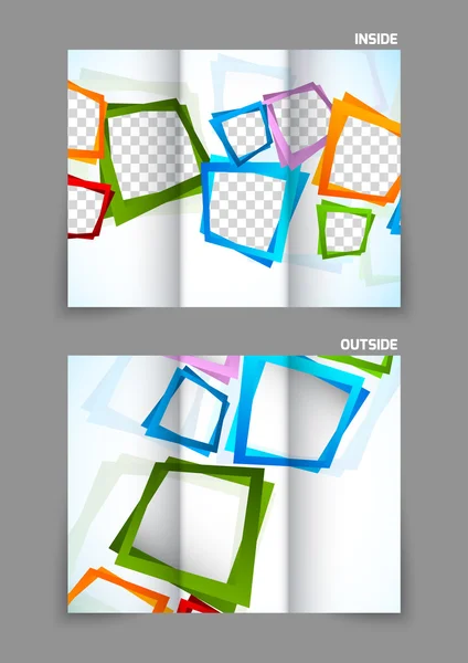 Folleto Tri Fold — Archivo Imágenes Vectoriales