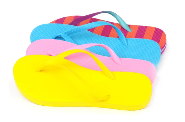 Färgglada flip flops — Stockfoto