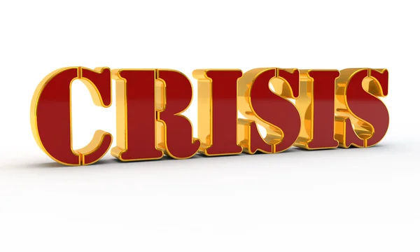 Word crisis — Stock Photo, Image