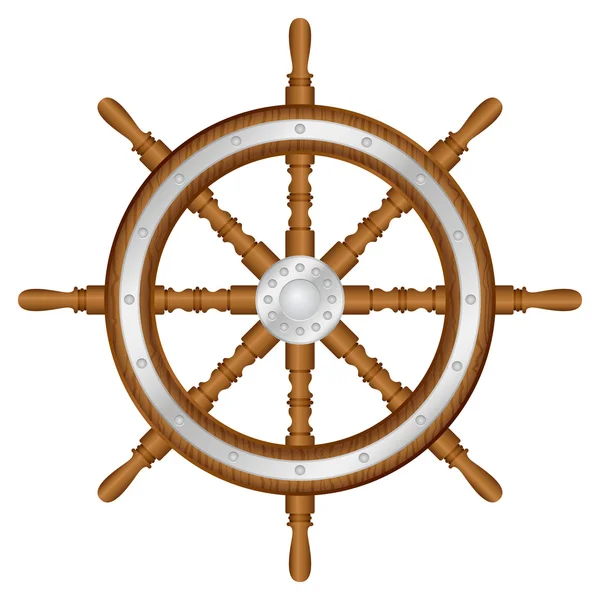 Ship wheel — Stock Vector