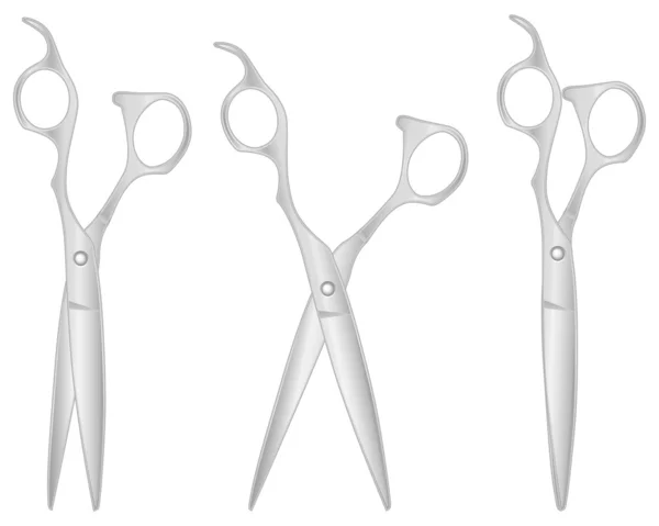 Srebrny nożyczki fryzjera — Wektor stockowy