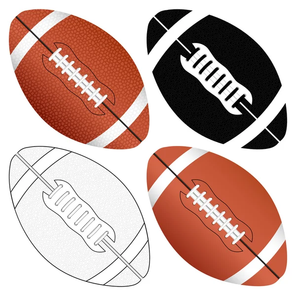 Football ball set — Stock Vector