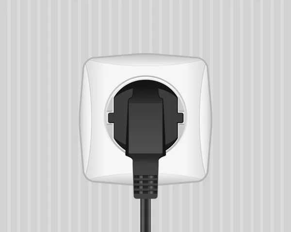Electric plug and outlet — Stock Vector