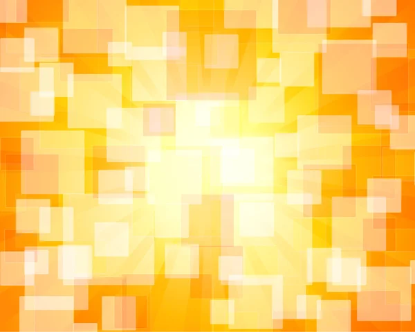 Orange rektangulära abstrakt bokeh — Stock vektor