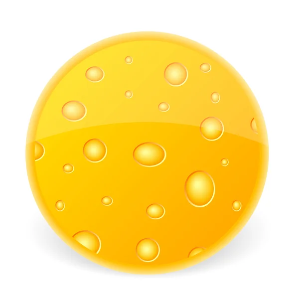 Trozo de queso — Vector de stock