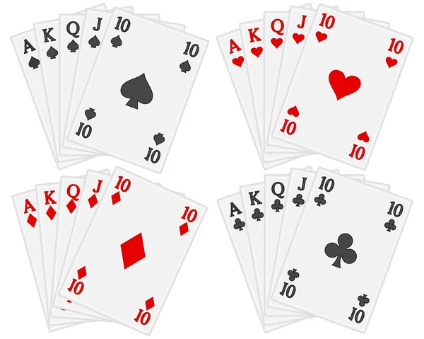 Set di carte da gioco — Vettoriale Stock