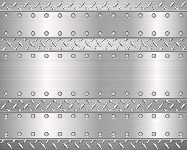 Fundo de metal diamante e placas 2 — Vetor de Stock