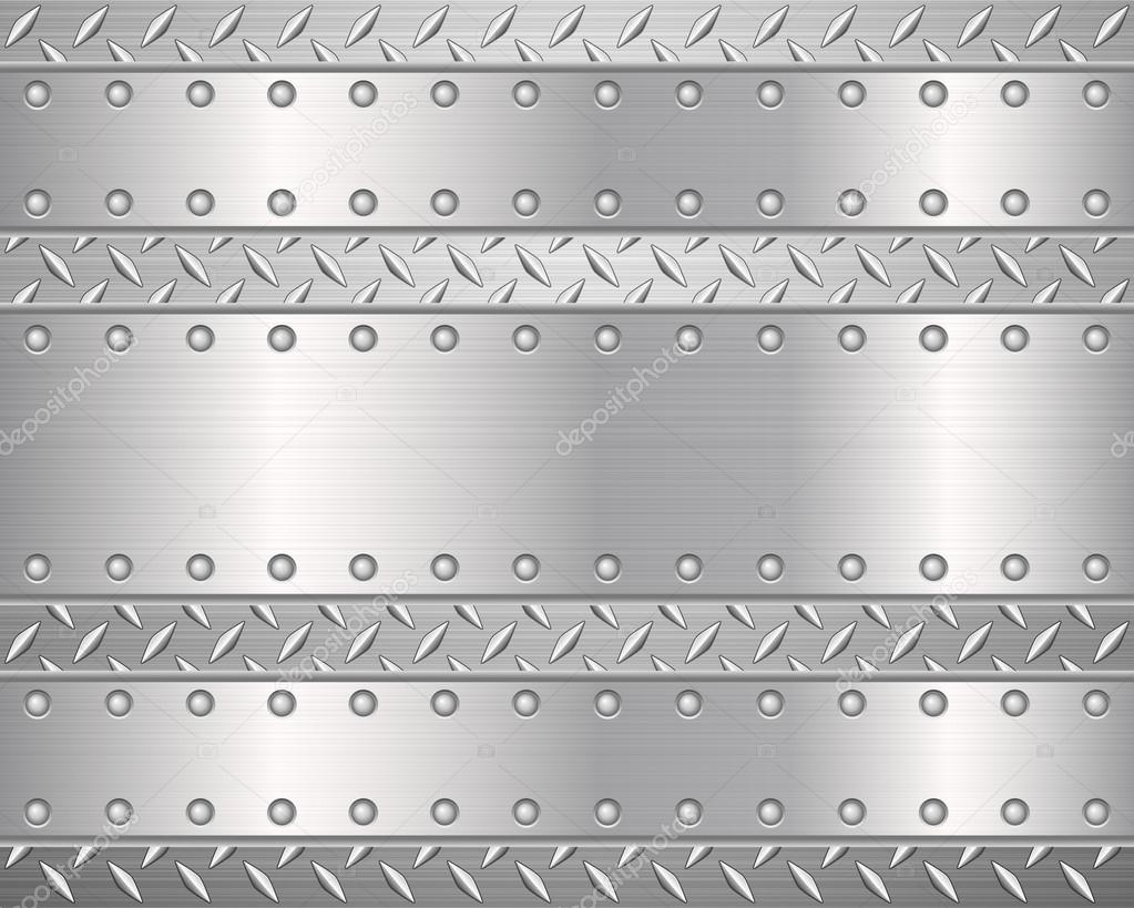 diamond metal background and plates 2