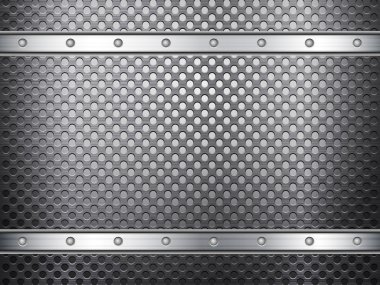 siyah metal ızgara arka plan