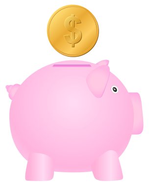 kumbara ve dolarlık jeton