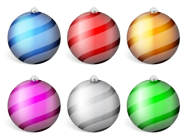 Bolas de Navidad — Vector de stock