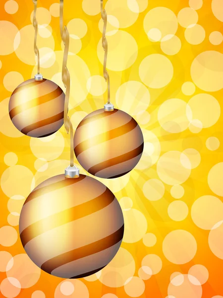 Boules de Noël abstraites bokeh — Image vectorielle