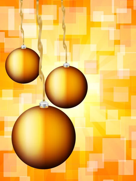Christmas balls abstract bokeh — Stock Vector