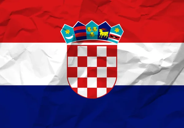 М'ята папір Прапор Хорватії — стоковий вектор