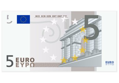 Beş euro banknot