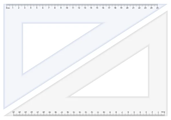 Righello triangolo 2 — Vettoriale Stock