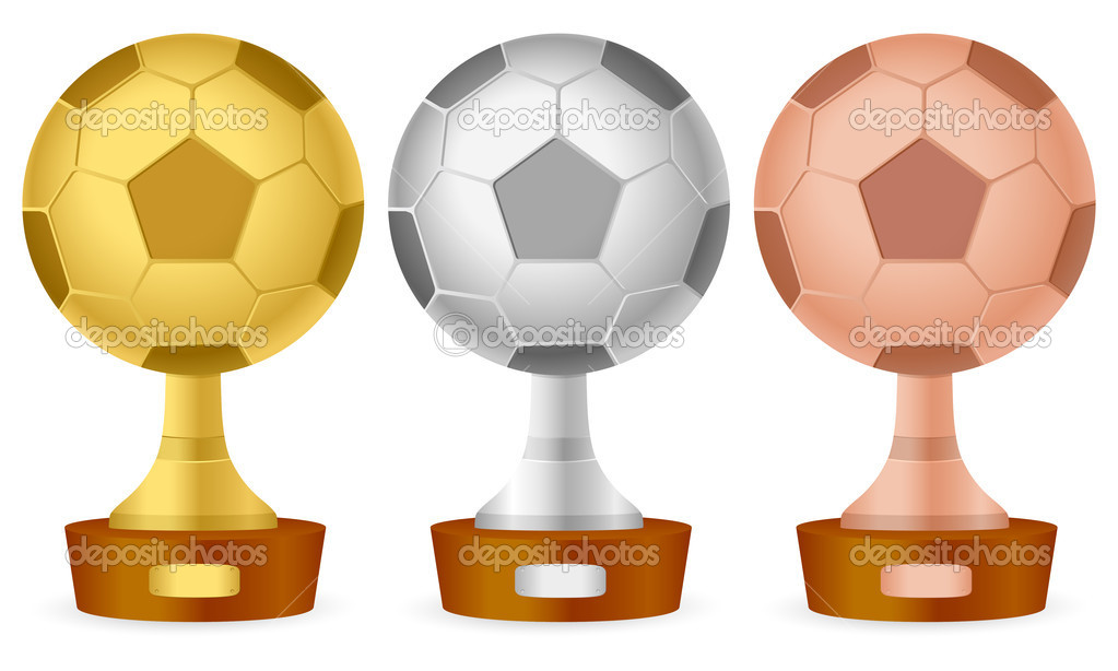 Soccer trophy set