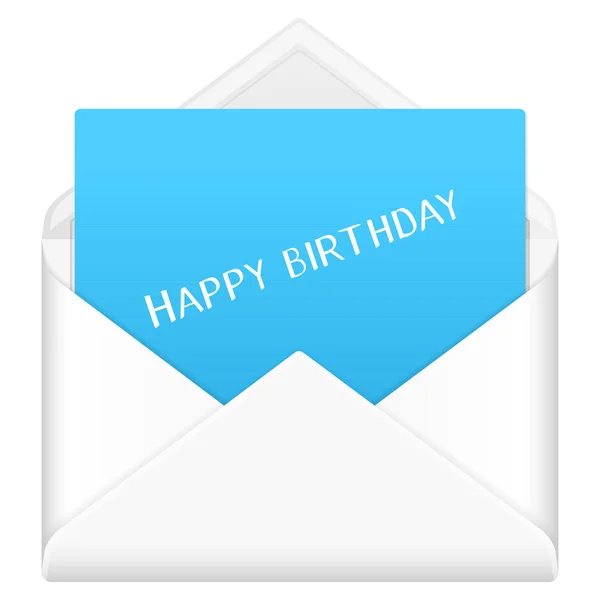 Envelope happy birthday — Stock Vector