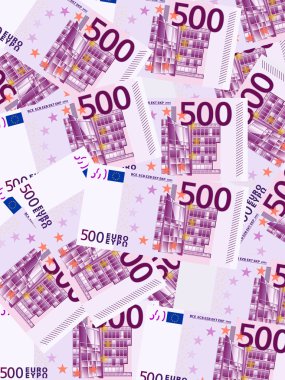 five hundred euro background vertical clipart