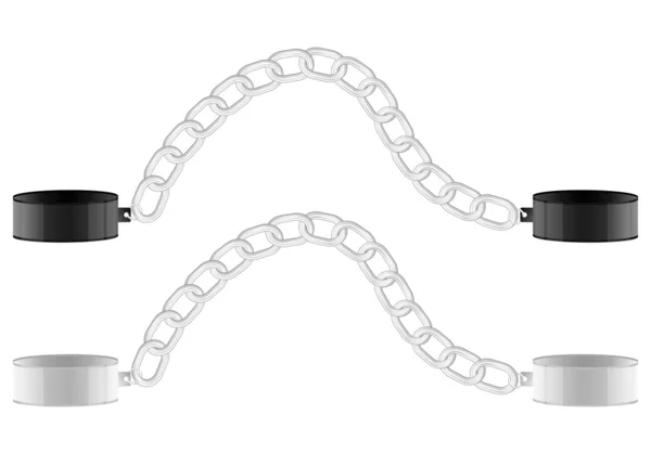 Ensemble de chaînes manilles — Image vectorielle